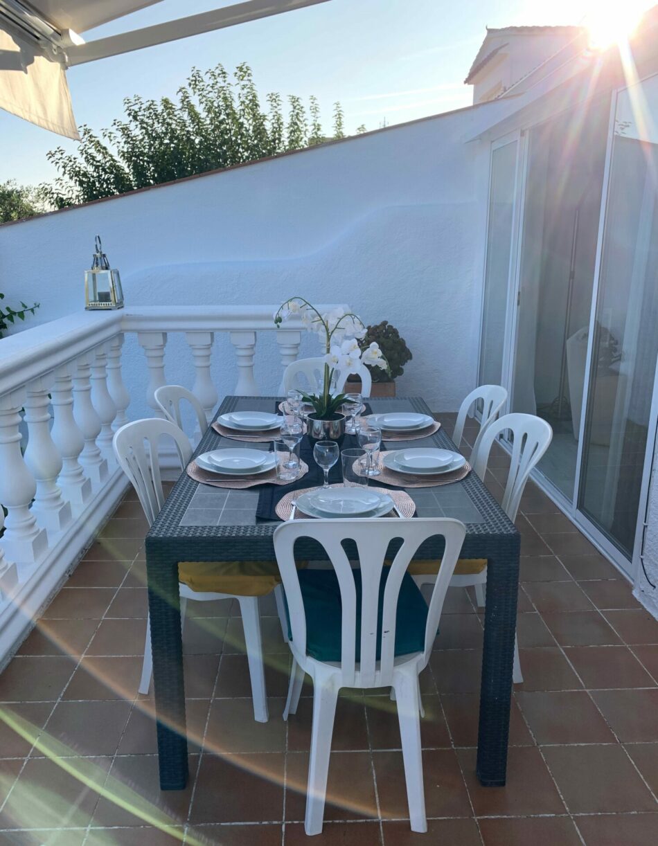 Terrasse vue canal 